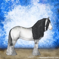 Horse Color:Brown Chinchilla Onyx Sabino Rabicano