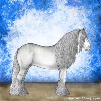 Horse Color:Silver Brown Chinchilla Ice Sabino Rabicano 