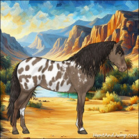 Horse Color:Liver Red Dun Appaloosa Brindle 