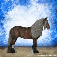 Horse Color:Liver Chestnut Ice Mushroom Rabicano 