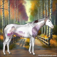 Horse Color:Red Onyx Ice Splash Tobiano 
