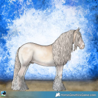 Horse Color:Cremello Ice Onyx Sabino Tobiano Rabicano 