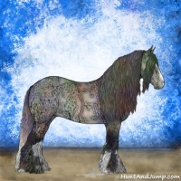 Horse Color:Nacre Brown Chinchilla Ice Sabino 