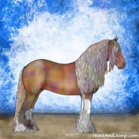 Horse Color:Nacre Silver Bay Tobiano