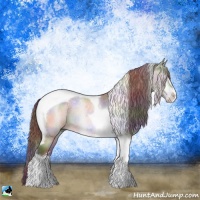 Horse Color:Nacre Chocolate Brown Chinchilla Sabino Tobiano Rabicano