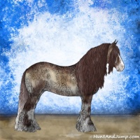 Horse Color:Chocolate Brown Ice Onyx Sabino 