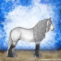 Horse Color:Silver Brown Chinchilla Dun Sabino 