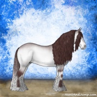 Horse Color:Chocolate Brown Chinchilla Onyx Sabino 