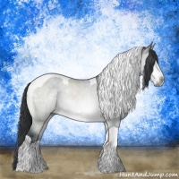 Horse Color:Brown Chinchilla Tobiano