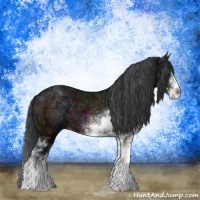 Horse Color:Midnight Brown Ice Sabino