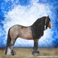 Horse Color:Brown Ice Sabino Rabicano 