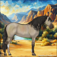 Horse Color:Liver Red Dun Rabicano 