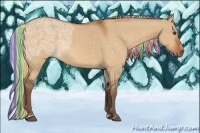 Horse Color:Painted Silver Buckskin Ice Dun Sabino 