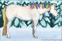 Horse Color:Painted Perlino Onyx Rabicano 