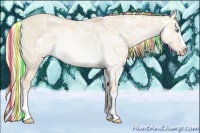 Horse Color:Painted Silver Perlino Ice Dun 