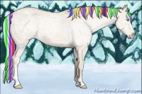 Horse Color:Painted Silver Perlino Ice Dun 
