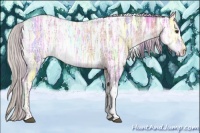 Horse Color:Plaid  Silver Brown Ice Dun Tobiano 