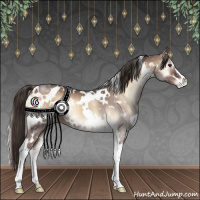 Horse Color:White Spotted Liver Red Onyx Varnish 
