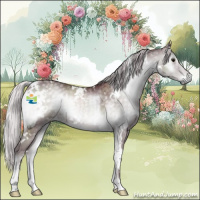 Horse Color:White Spotted Chocolate Silver Blue Onyx Chinchilla Brindle 