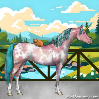 Horse Color:Painted White Spotted Brown Pearl Dun Rabicano Brindle