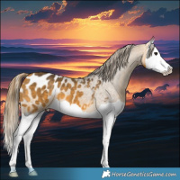 Horse Color:Buckskin Splash Appaloosa 