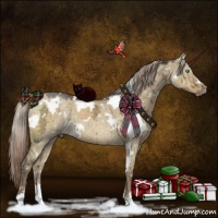 Horse Color:White Spotted Chocolate Palomino Ice Dun Brindle