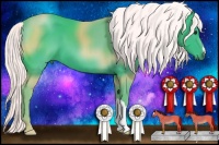 Horse Color:Watercolor Liver Chestnut Mushroom 