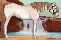 Horse Color:Gold Champagne Ice Roan Onyx 