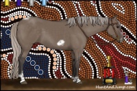 Horse Color:Silver Grullo Tobiano Frame 