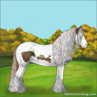 Horse Color:Nacre Chestnut Ice Splash Tobiano 