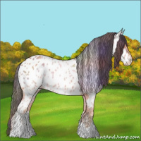 Horse Color:Nacre Bay Ice Near Leopard 