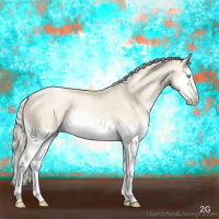 Horse Color:Gold Cream Champagne Pearl Dun Sabino Splash 