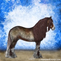 Horse Color:Chocolate Brown Ice Onyx Sabino