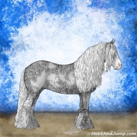Horse Color:White Spotted Liver Chestnut Chinchilla Ice Sabino