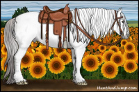 Horse Color:Gray Liver Red Dun Sabino Tobiano Frame