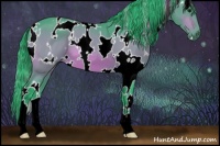 Horse Color:Watercolor White Spotted Bay 