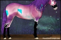 Horse Color:Watercolor Liver Red Onyx Sabino Rabicano 