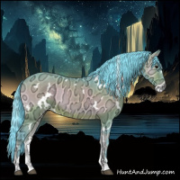 Horse Color:Watercolor White Spotted Brown Ice Onyx