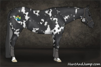 Horse Color:White Spotted Black 
