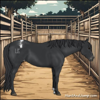 Horse Color:Black Appaloosa 