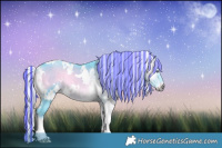 Horse Color:Painted Watercolor White Spotted Silver Brown Chinchilla Onyx 
