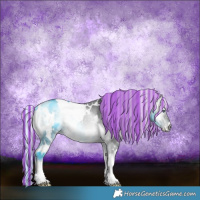 Horse Color:Painted White Spotted Silver Brown Chinchilla Onyx 
