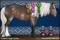 Horse Color:White Spotted Liver Chestnut Mushroom and White Spotted Liver Chestnut Mushroom