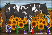 Horse Color:White Spotted Liver Chestnut Tobiano