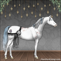 Horse Color:Watercolor Amber Champagne Ice Sabino 