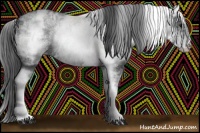 Horse Color:White Spotted Black Ice