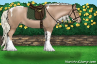 Horse Color:Liver Chestnut Pearl Mushroom Tobiano