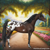 Horse Color:Brown Appaloosa 