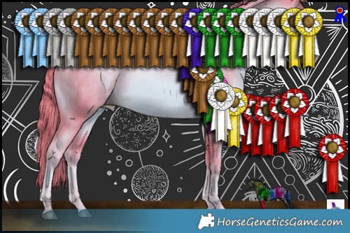 Horse Color:Watercolor Liver Chestnut Pearl 