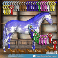 Horse Color:Watercolor Brown Splash 